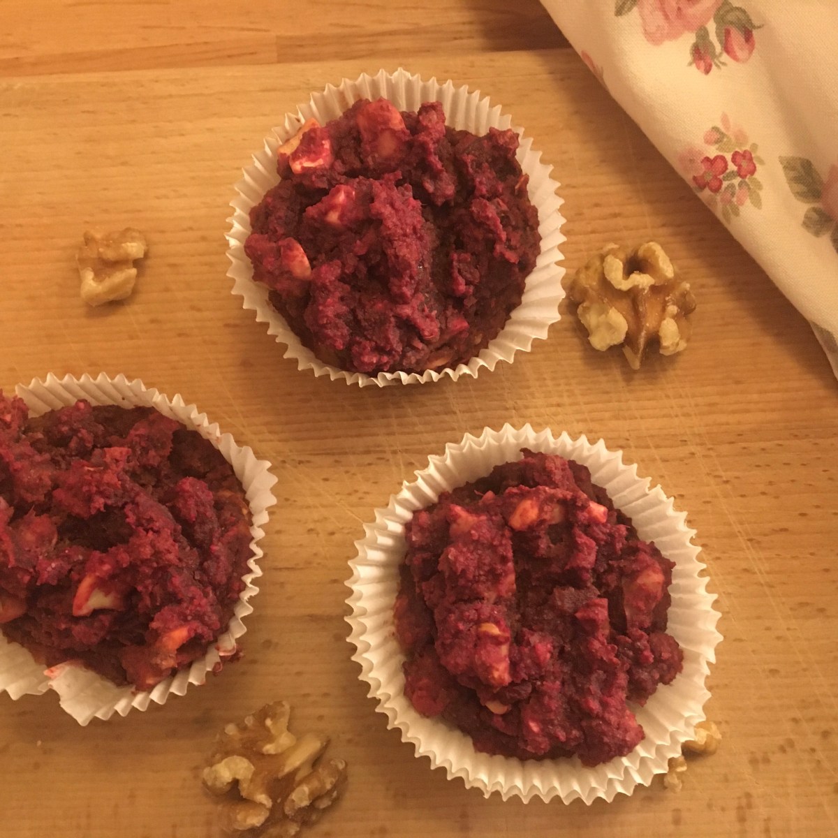 Aprikosen ~ Rote Bete Muffins,&nbsp;zuckerfrei
