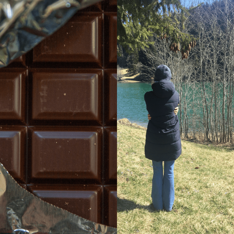 Es muss nicht immer Schokolade sein, auch eine liebevolle Selbstumarmung ist&nbsp;heilend